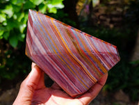 Polished Banded Tiger Iron Points x 2 From South Africa
