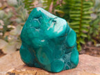 Polished Flower Banded Malachite Free Forms x 4 From Congo - Toprock Gemstones and Minerals 