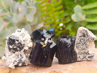 Natural Schorl Black Tourmaline Specimens x 35 From Erongo, Namibia