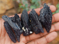 Natural Schorl Black Tourmaline Specimens x 35 From Erongo, Namibia