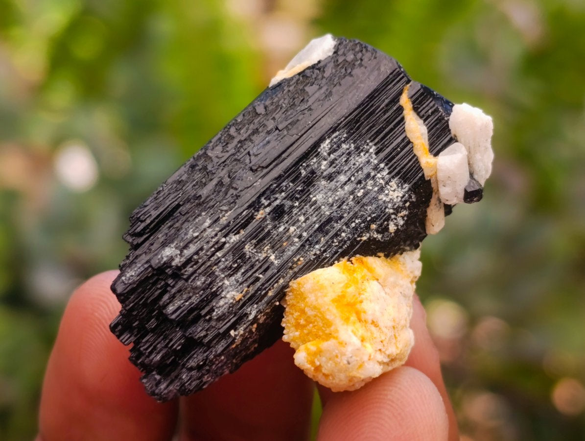 Natural Schorl Black Tourmaline Specimens x 35 From Erongo, Namibia
