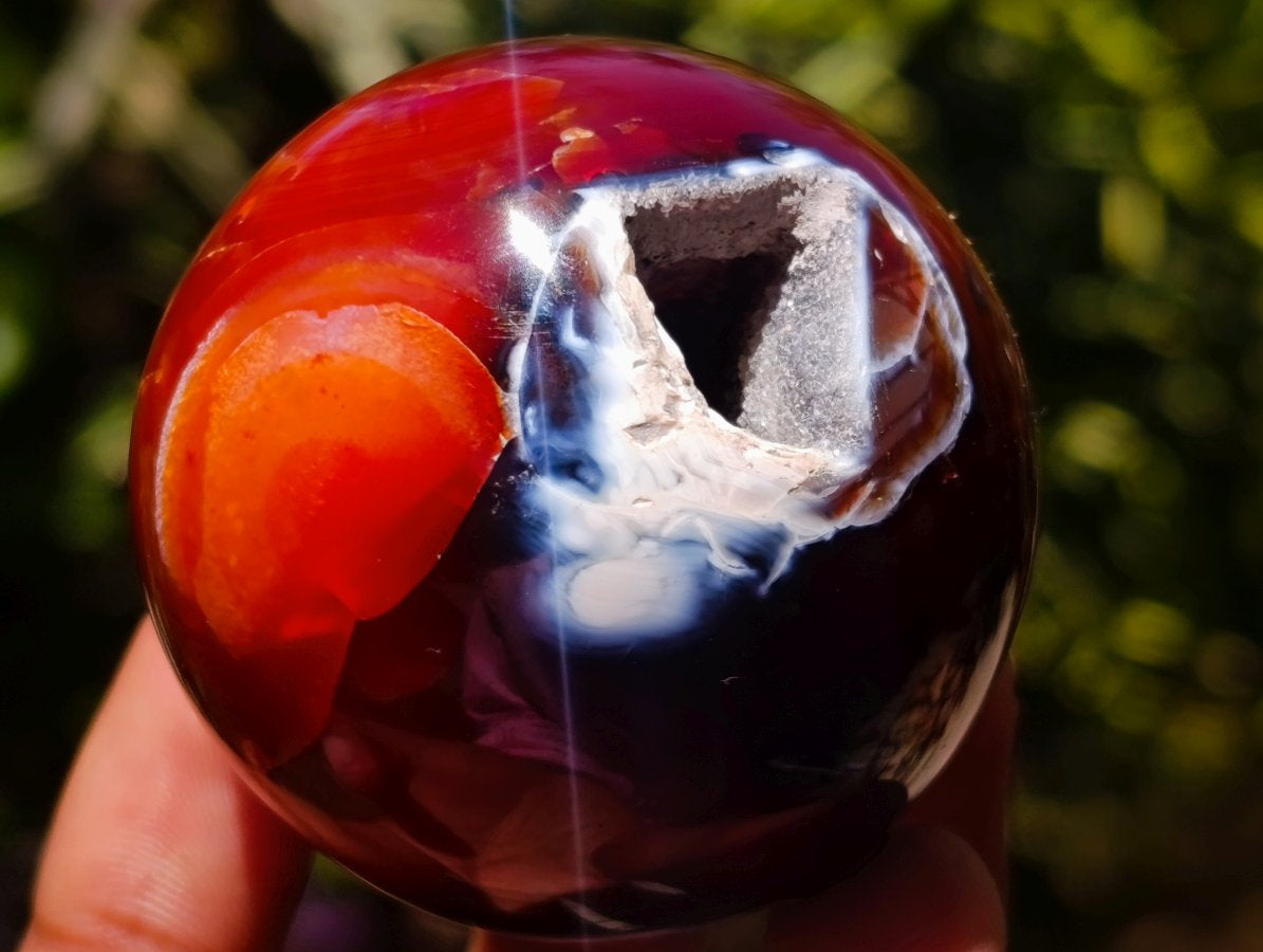 Polished Carnelian Agate Gemstone Spheres x 12 From Madagascar