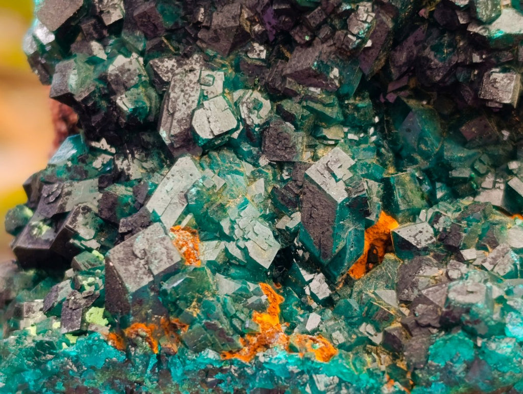 Natural Dioptase On Dolomite Specimen x 1 From Likasi, Congo