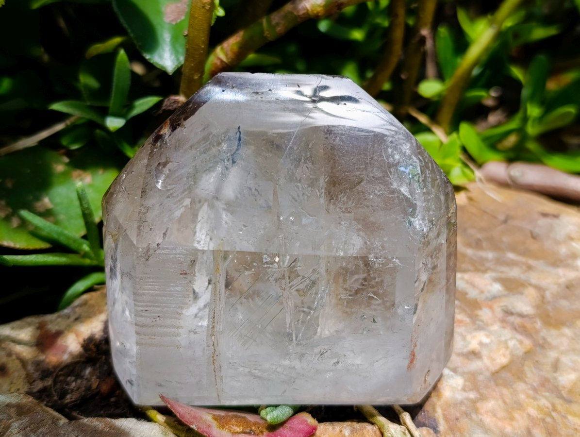 Polished Clear Window Quartz Crystals x 2 From Madagascar