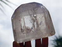 Polished Clear Window Quartz Crystals x 2 From Madagascar