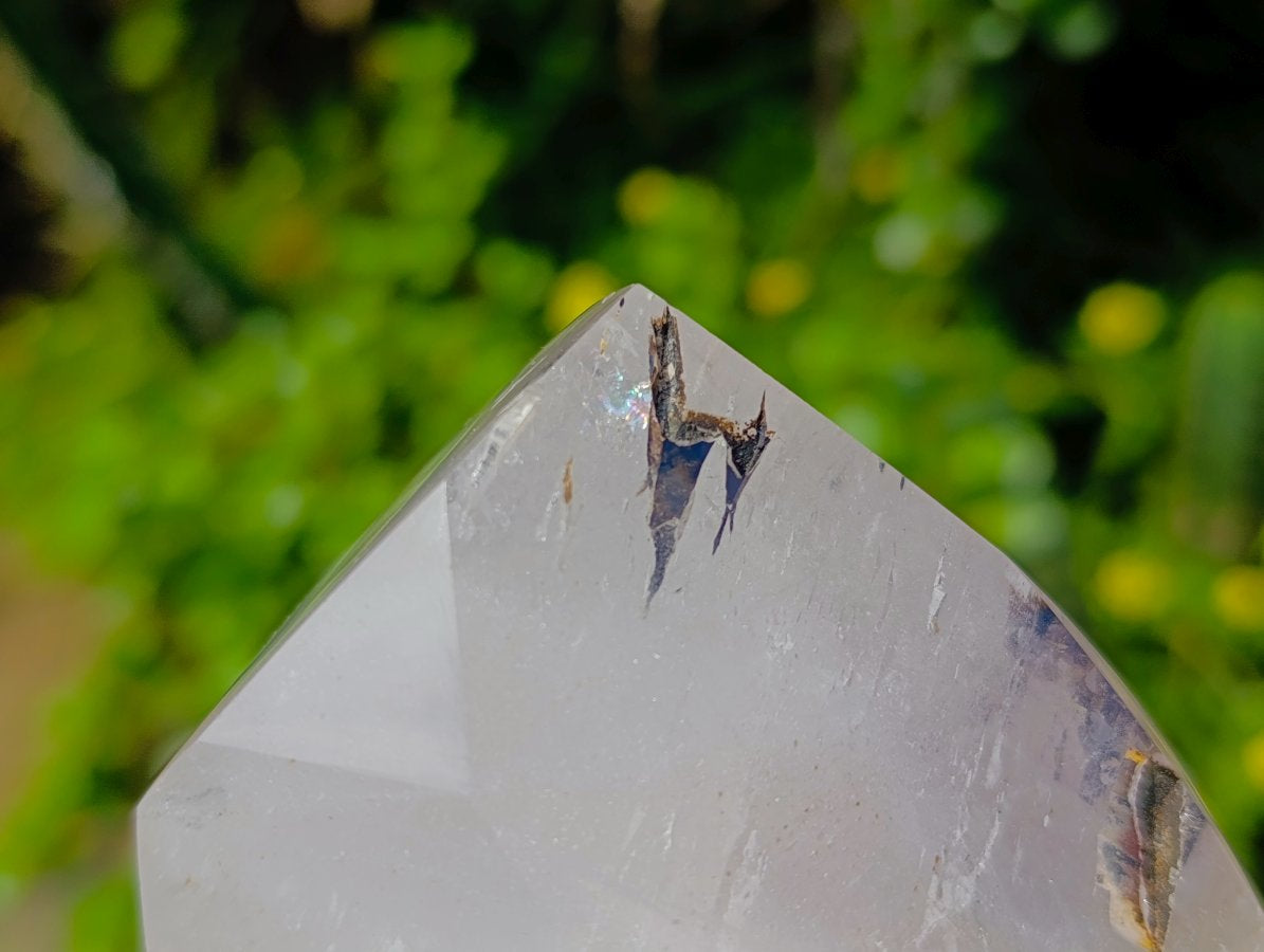 Polished Clear Window Quartz Crystals x 2 From Madagascar