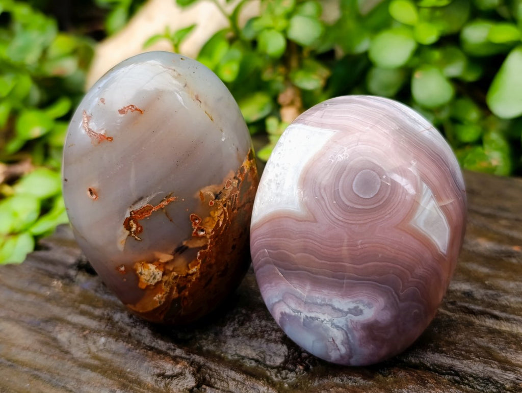 Polished Red Shashe River Agate Nodules x 6 From Shashe River, Zimbabwe