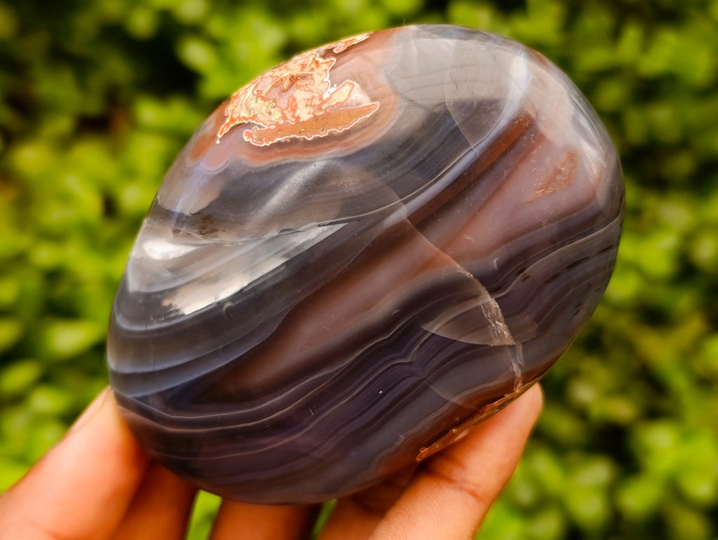 Polished Red Shashe River Agate Nodules x 6 From Shashe River, Zimbabwe