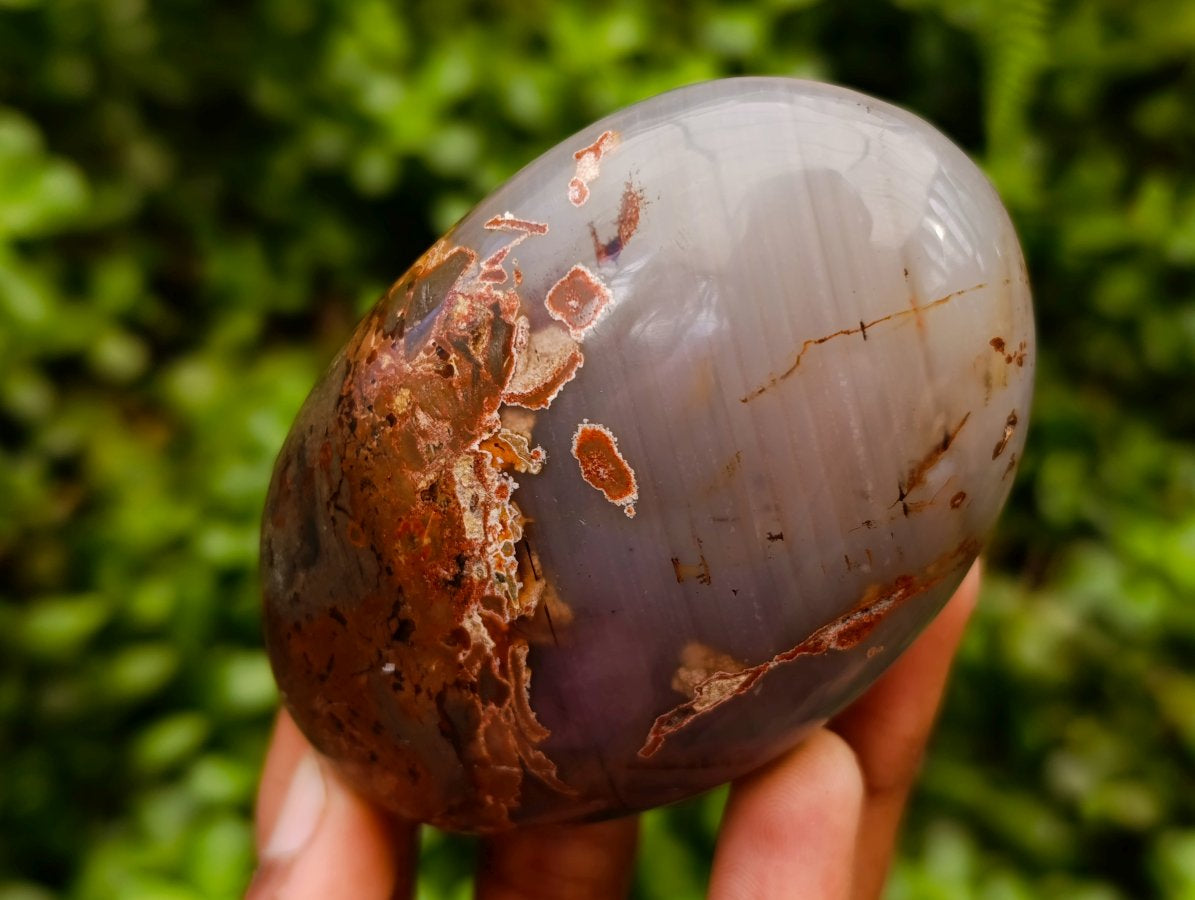 Polished Red Shashe River Agate Nodules x 6 From Shashe River, Zimbabwe