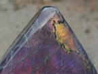 Polished Rare Purple Sunset Flash Labradorite Standing Free Forms x 2 From Madagascar