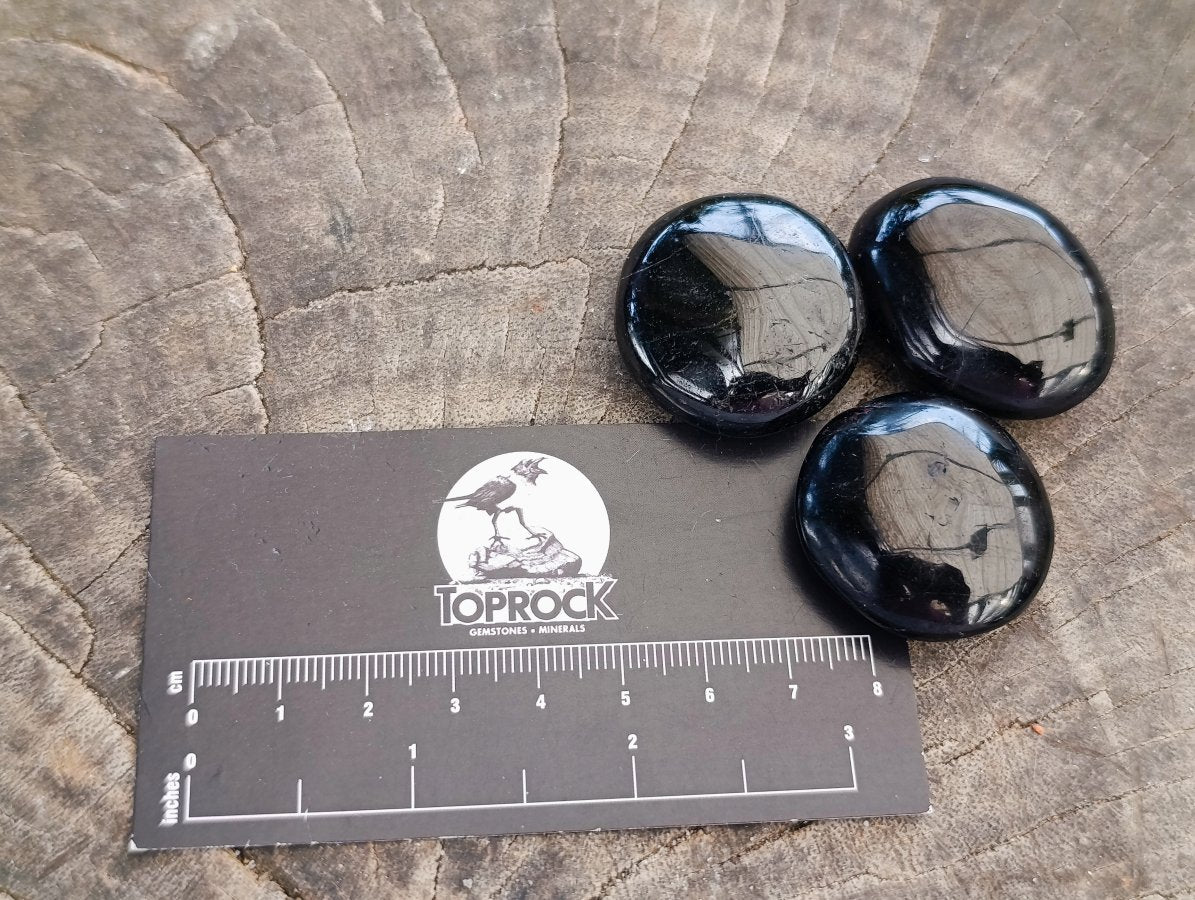 Polished Mini Black Tourmaline Free Forms x 70 From Madagascar