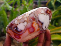 Polished Carnelian Agate Gemstone Bowls x 3 From Madagascar