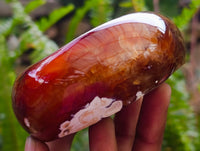 Polished Carnelian Agate Gemstone Bowls x 3 From Madagascar