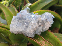 Natural Blue Celestite Geode Specimens x 4 From Sakoany, Madagascar