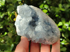 Natural Blue Celestite Geode Specimens x 4 From Sakoany, Madagascar