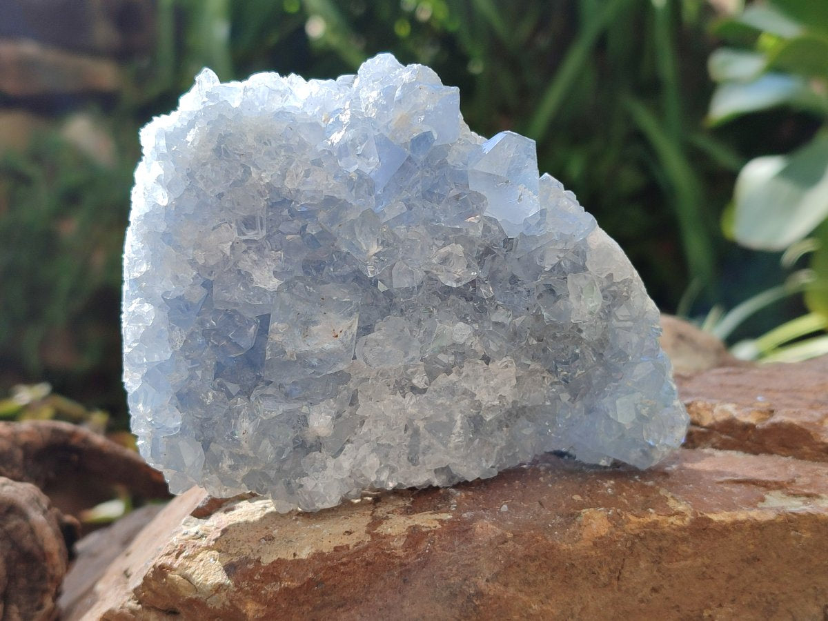 Natural Blue Celestite Geode Specimens x 4 From Sakoany, Madagascar