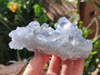 Natural Blue Celestite Geode Specimens x 4 From Sakoany, Madagascar