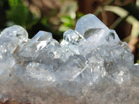 Natural Blue Celestite Geode Specimens x 4 From Sakoany, Madagascar