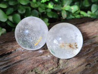 Polished Clear Quartz Crystal Balls x 6 From Madagascar