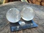 Polished Clear Quartz Crystal Balls x 6 From Madagascar