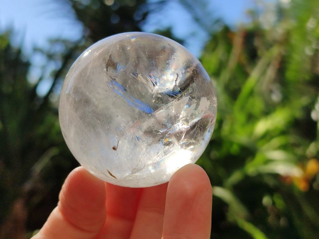 Polished Clear Quartz Crystal Balls x 6 From Madagascar