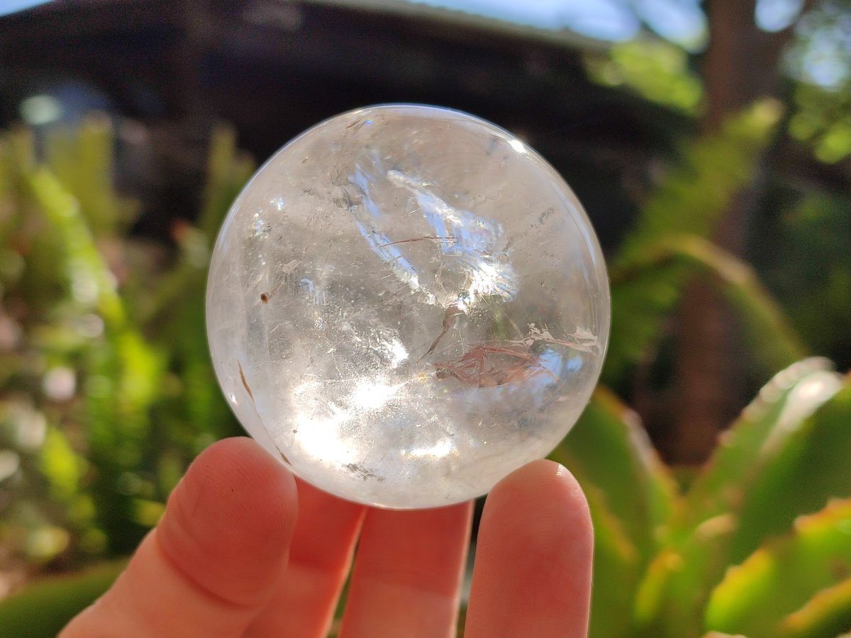 Polished Clear Quartz Crystal Balls x 6 From Madagascar