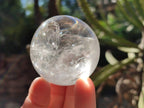 Polished Clear Quartz Crystal Balls x 6 From Madagascar