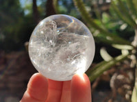 Polished Clear Quartz Crystal Balls x 6 From Madagascar