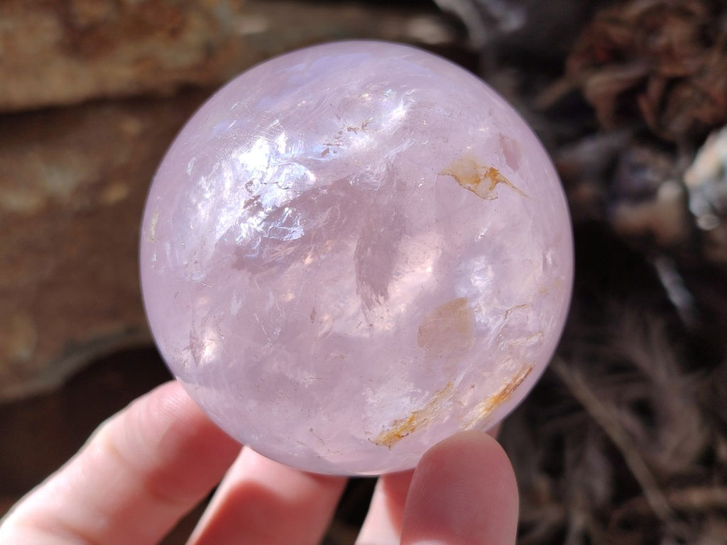 Polished Gemmy Star Rose Quartz Spheres x 4 From Madagascar