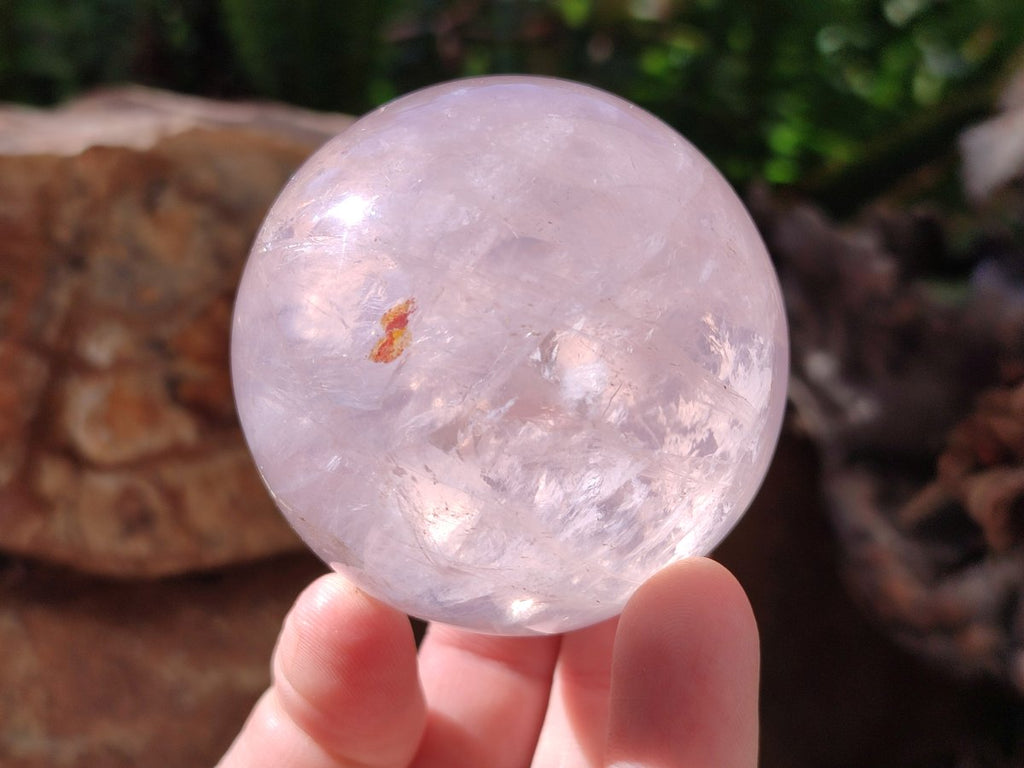 Polished Gemmy Star Rose Quartz Spheres x 4 From Madagascar