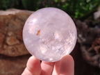 Polished Gemmy Star Rose Quartz Spheres x 4 From Madagascar