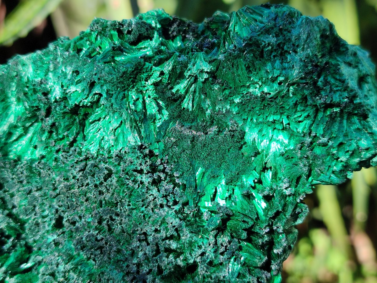 Natural Silky Malachite Specimens x 3 From Kasompe, Congo