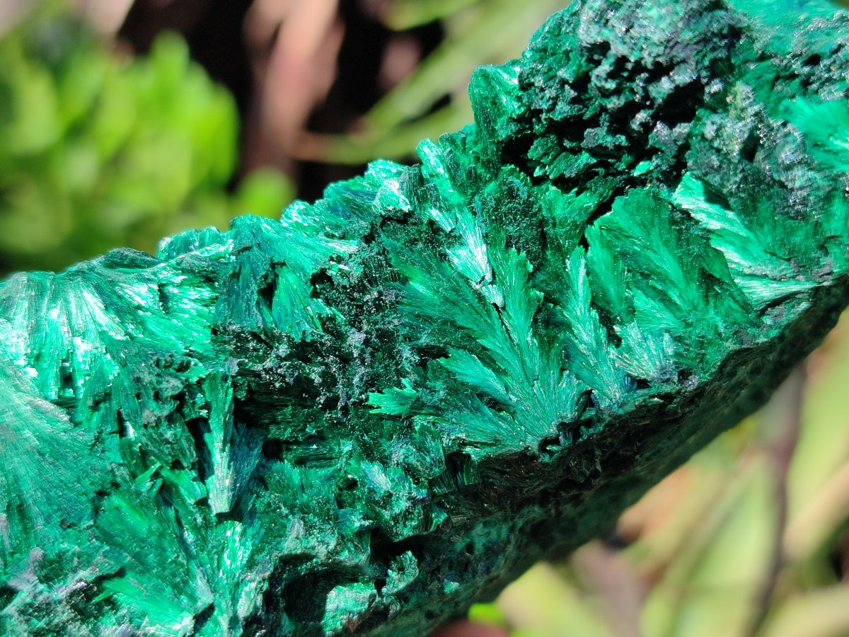 Natural Silky Malachite Specimens x 3 From Kasompe, Congo