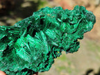 Natural Silky Malachite Specimens x 3 From Kasompe, Congo