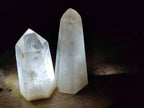 Polished Smokey Window Quartz Crystals x 2 From Madagascar