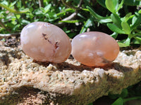 Polished Flower Agate Palm Stones x 20 From Antsahalova, Madagascar