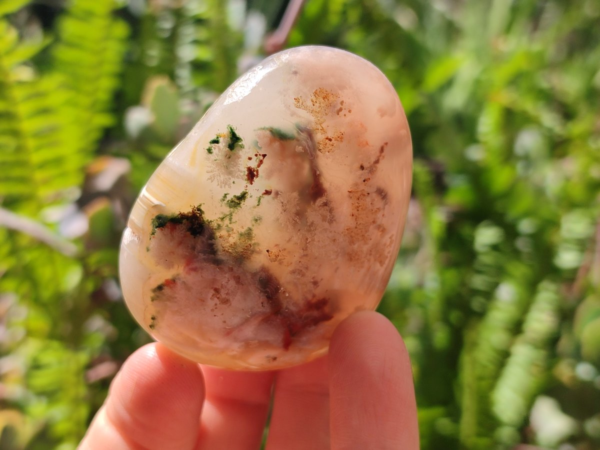 Polished Flower Agate Palm Stones x 20 From Antsahalova, Madagascar