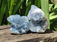 Natural Mini Blue Celestite Specimens x 20 From Sakoany, Madagascar