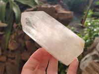 Polished Wispy Phantom Smokey Quartz Crystals x 2 From Madagascar