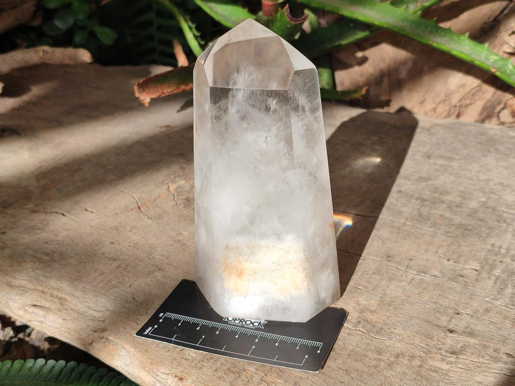 Polished Wispy Phantom Smokey Quartz Crystals x 2 From Madagascar