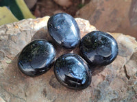 Polished Mini Black Tourmaline Free Forms x 35 From Madagascar