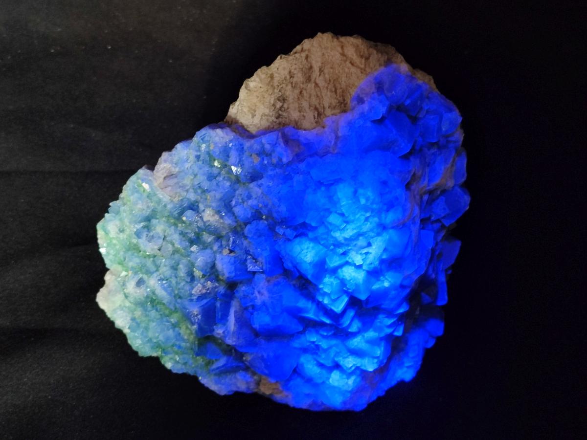 Natural Cubic Green Fluorite Cluster Specimen x 1 From Mandrosonoro, Madagascar