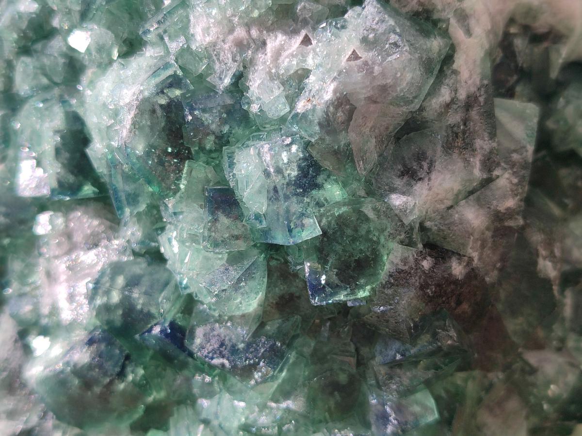 Natural Cubic Green Fluorite Cluster Specimen x 1 From Mandrosonoro, Madagascar