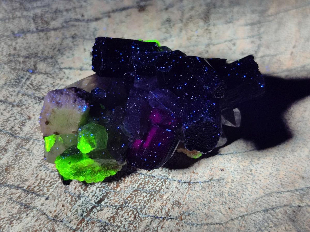 Natural Schorl Black Tourmaline with Feldspar Specimens x 12 From Erongo, Namibia