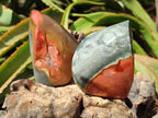 Polished Polychrome Jasper Flames x 6 From NW Coast, Madagascar