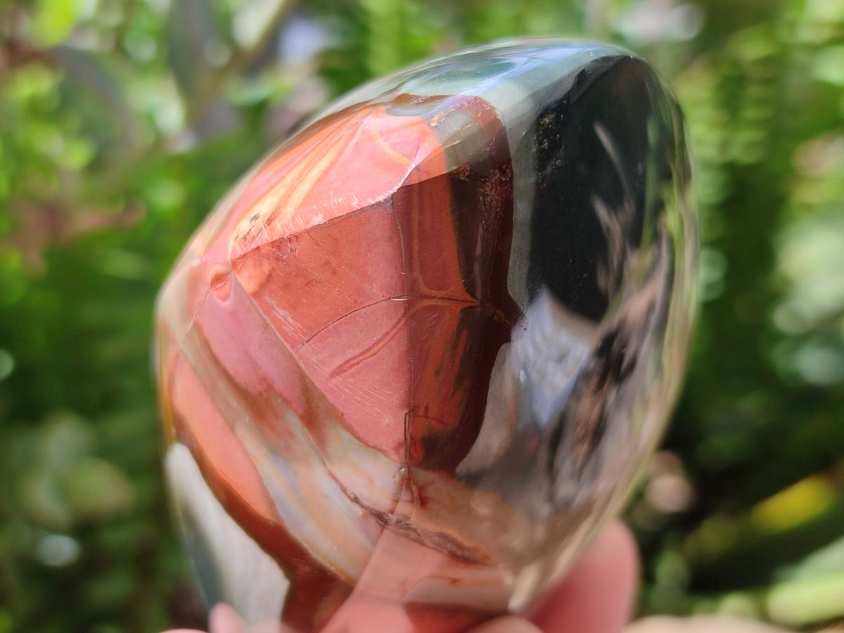 Polished Polychrome Jasper Flames x 6 From NW Coast, Madagascar