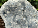 Natural Blue Celestite Geode Specimens x 2 From Sakoany, Madagascar