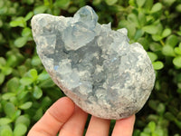 Natural Blue Celestite Geode Specimens x 2 From Sakoany, Madagascar