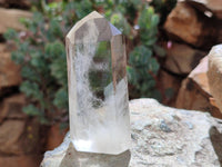 Polished Wispy Smokey Quartz Phantom Crystals x 6 From Madagascar