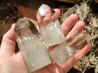 Polished Wispy Smokey Quartz Phantom Crystals x 6 From Madagascar